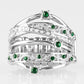 Making The World Sparkle - Green - Paparazzi Ring Image