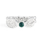 Extra Side Of Elegance - Green - Paparazzi Ring Image