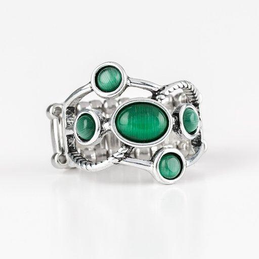 Anillo Paparazzi ~ Estado de ánimo lunar - Verde