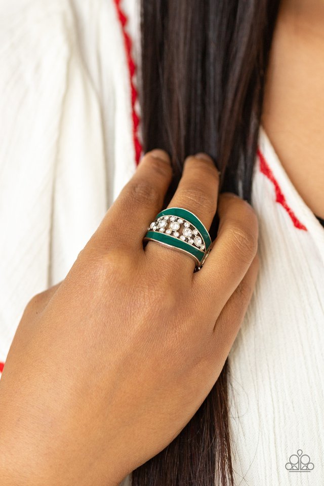 Trending Treasure - Green - Paparazzi Ring Image