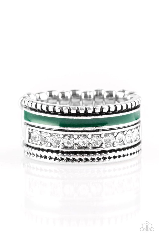 Rich Rogue - Green - Paparazzi Ring Image