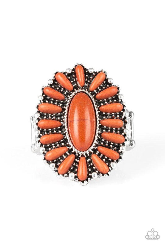 Anillo Paparazzi ~ Cactus Cabana - Naranja