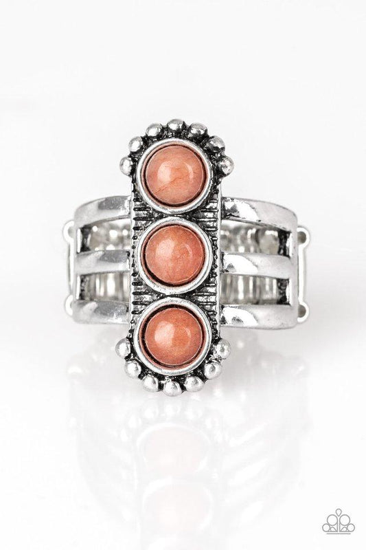 Anillo Paparazzi ~ Rio Trio - Naranja