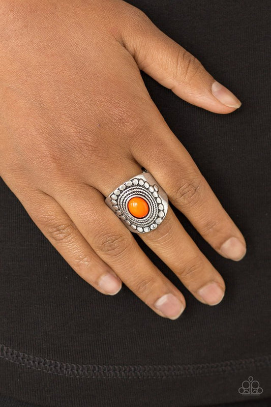 ZEN To One - Orange - Paparazzi Ring Image