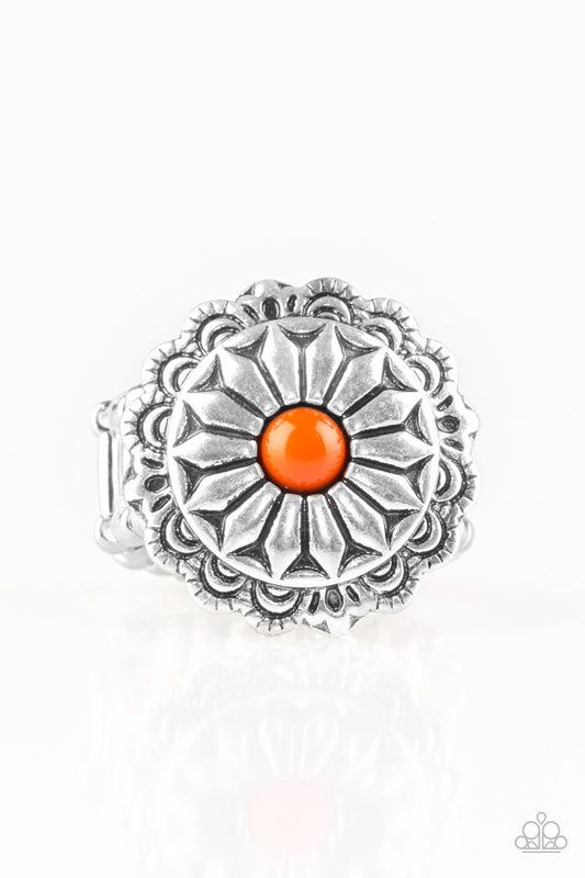 Paparazzi Ring ~ Daringly Daisy - Orange