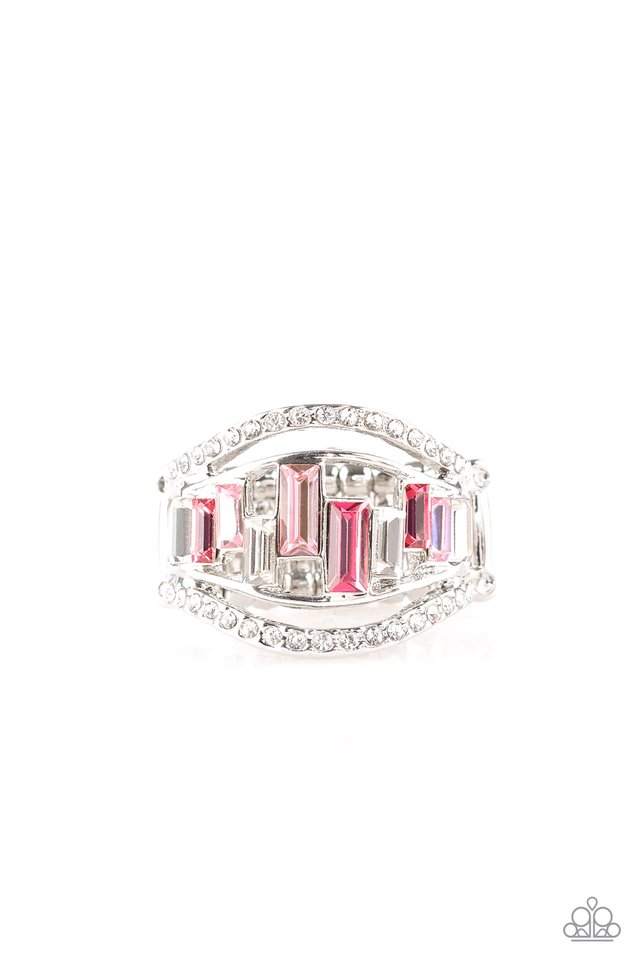 Treasure Chest Charm - Pink - Paparazzi Ring Image