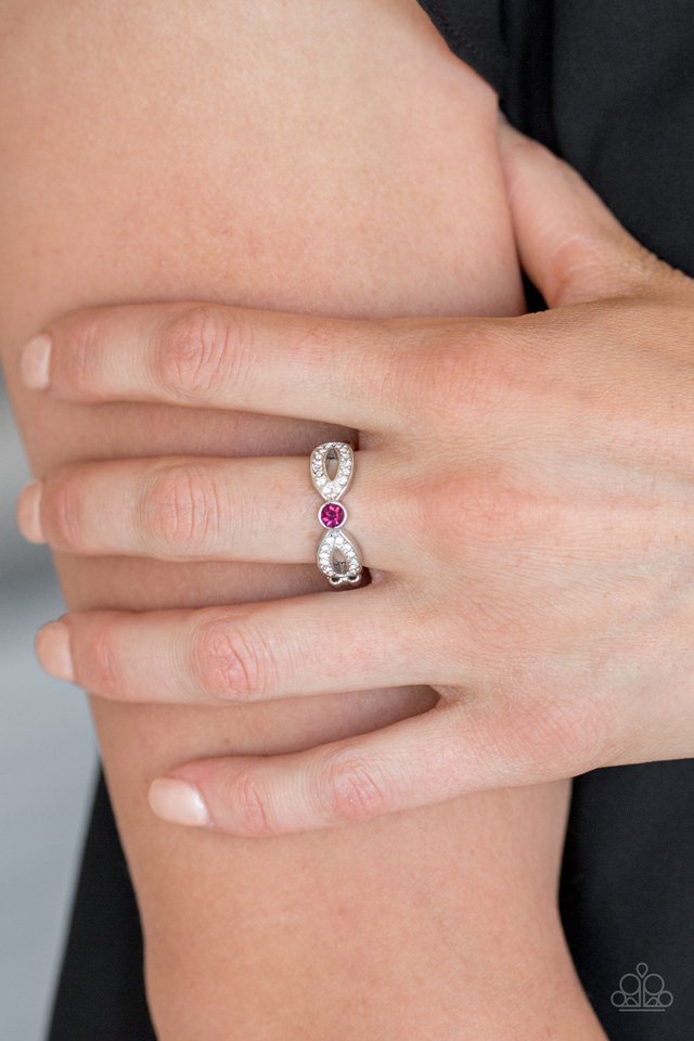 Extra Side Of Elegance - Pink - Paparazzi Ring Image