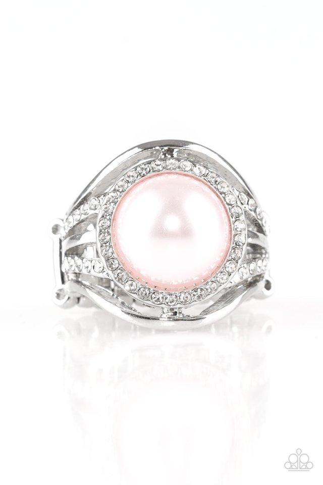 Anillo Paparazzi ~ Mimado con perlas - Rosa