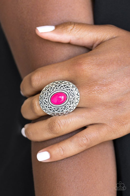 Hello, Sunshine - Pink - Paparazzi Ring Image