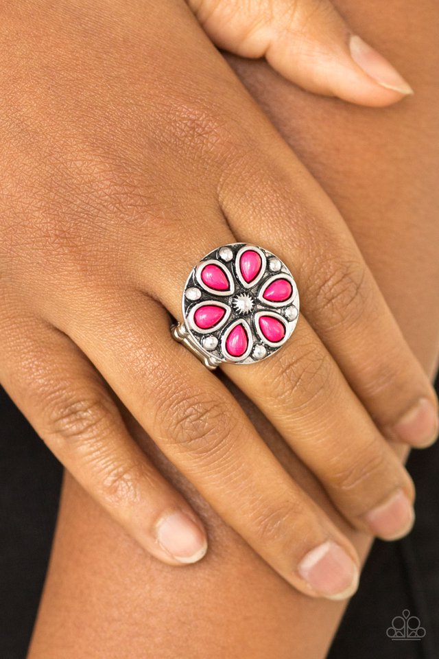 Color Me Calla Lily - Pink - Paparazzi Ring Image