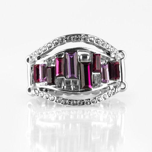 Paparazzi Ring ~ Treasure Chest Charm - Purple