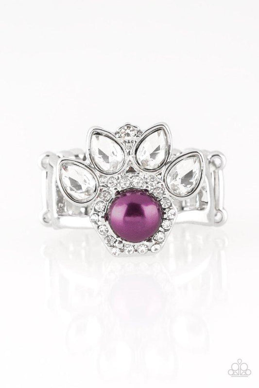 Paparazzi Ring ~ Crown Coronation - Purple