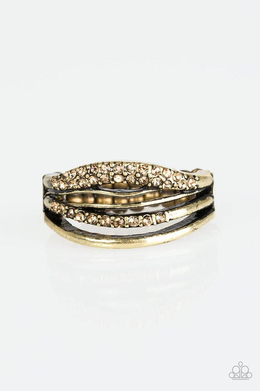 Paparazzi Ring ~ Bank On It - Brass