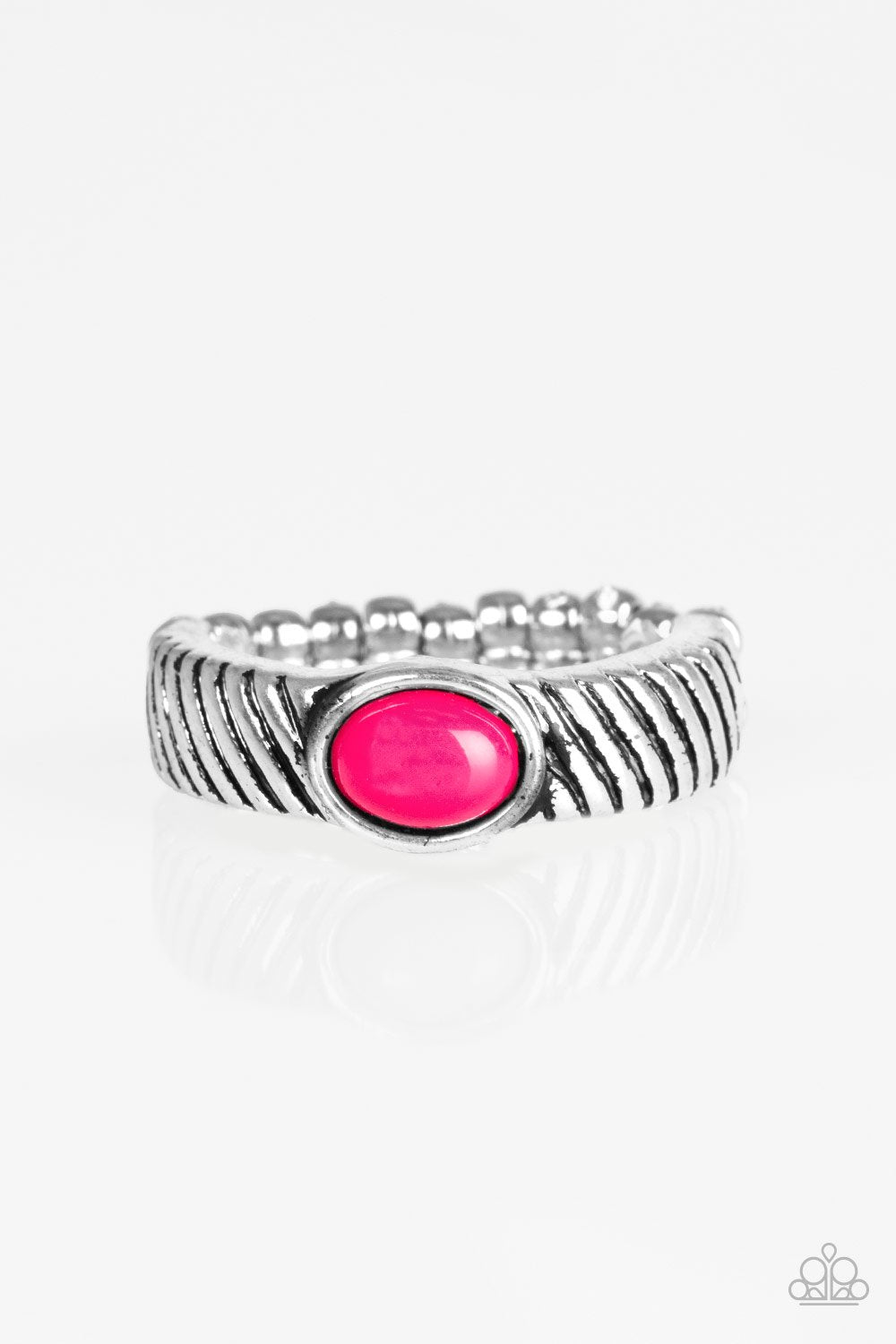 Anillo Paparazzi ~ Zebra Zen - Rosa