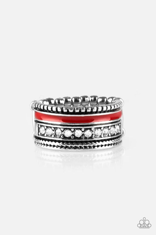 Paparazzi Ring ~ Rich Rogue - Red