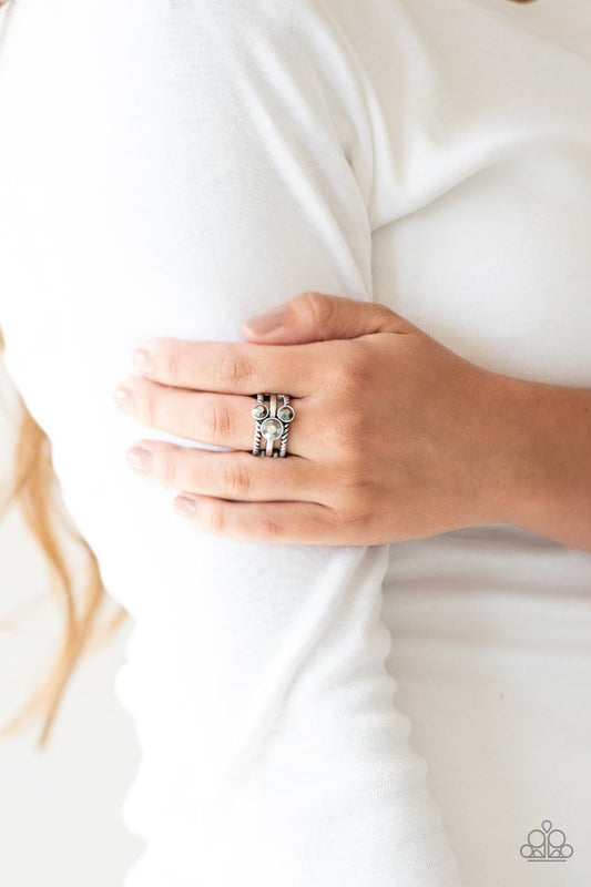 Head In The Stars - Silver - Paparazzi Ring Image