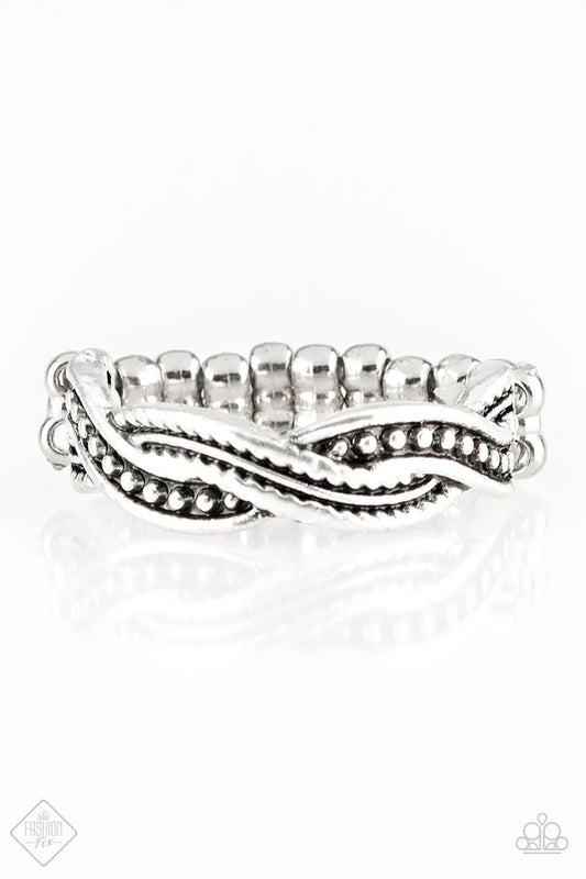 Paparazzi Ring ~ Texture Tango - Silver