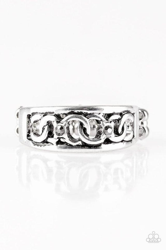 Paparazzi Ring ~ Street Cred - Silver