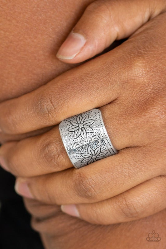 Wild Meadows - Silver - Paparazzi Ring Image