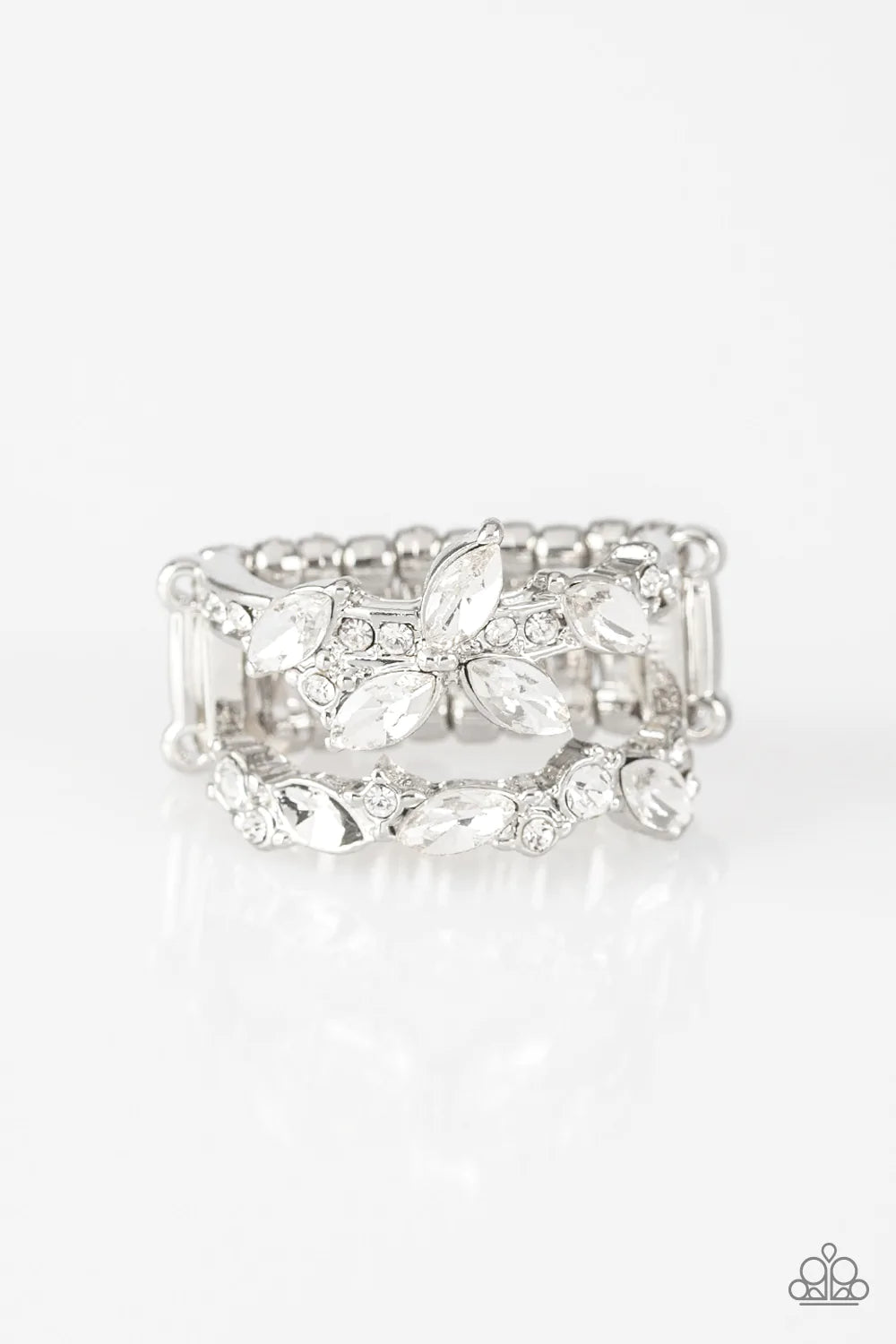 Paparazzi Ring ~ Cosmo Collection - White