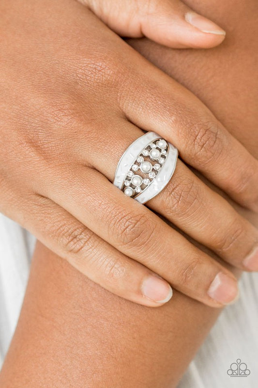 Royal Treasury - White - Paparazzi Ring Image