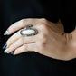 Leave No Trace - White - Paparazzi Ring Image