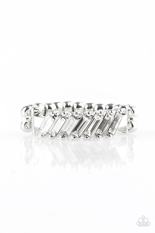 Paparazzi Ring ~ Money Hungry - White