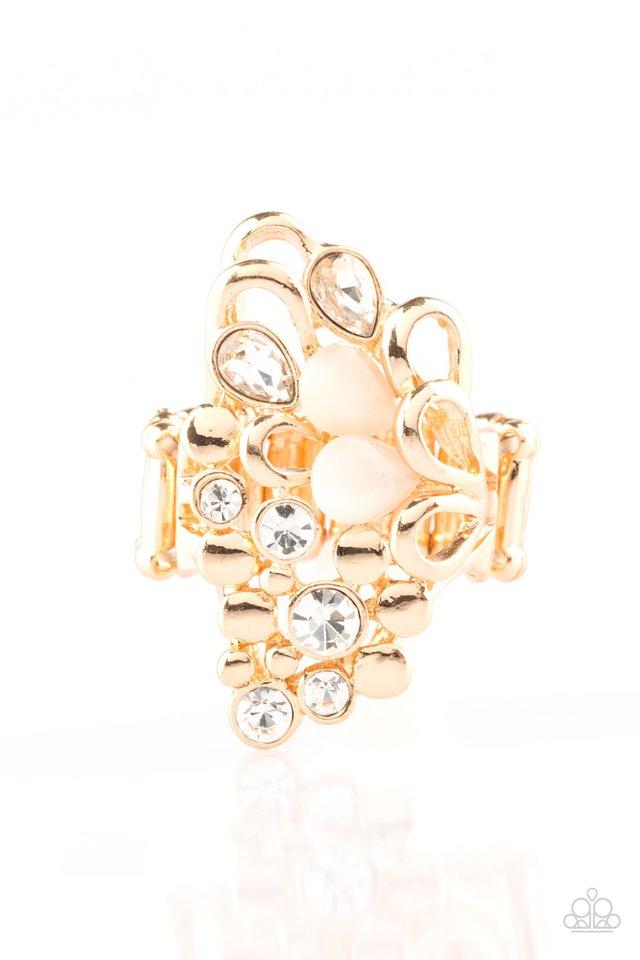 Anillo Paparazzi ~ Sparkle Splash - Oro