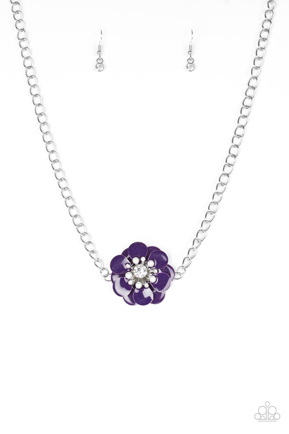 Paparazzi Necklace ~ Hibiscus Hula - Purple