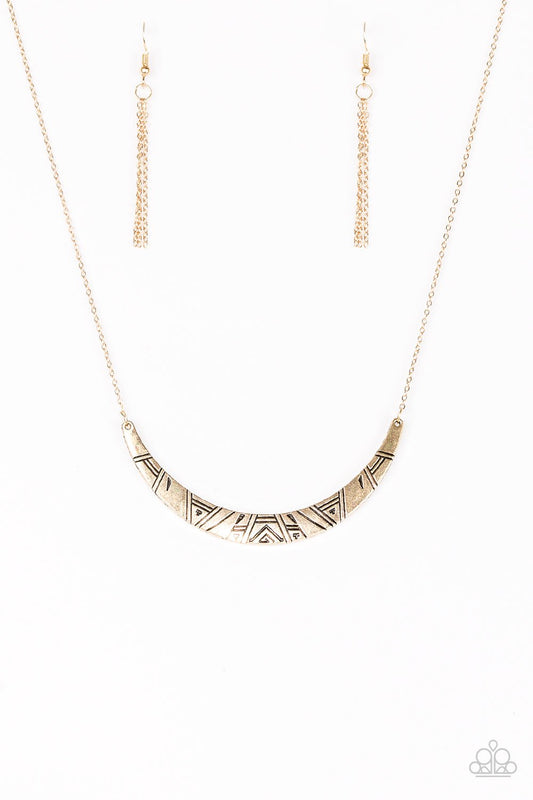 Paparazzi Necklace ~ Howl At The Moon - Gold