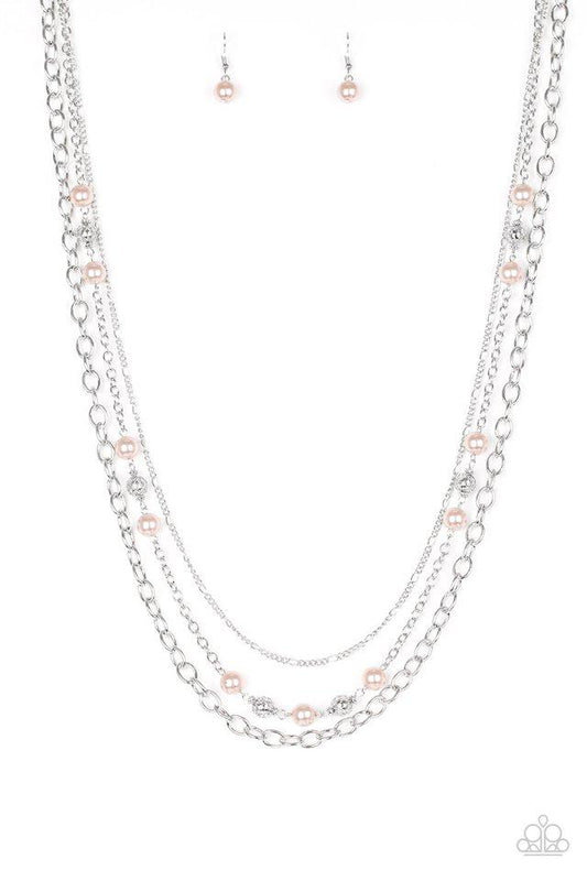 Collar Paparazzi ~ Cadencia Clásica - Marrón