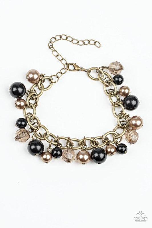 Pulsera Paparazzi ~ Coraje y glamour - Negro