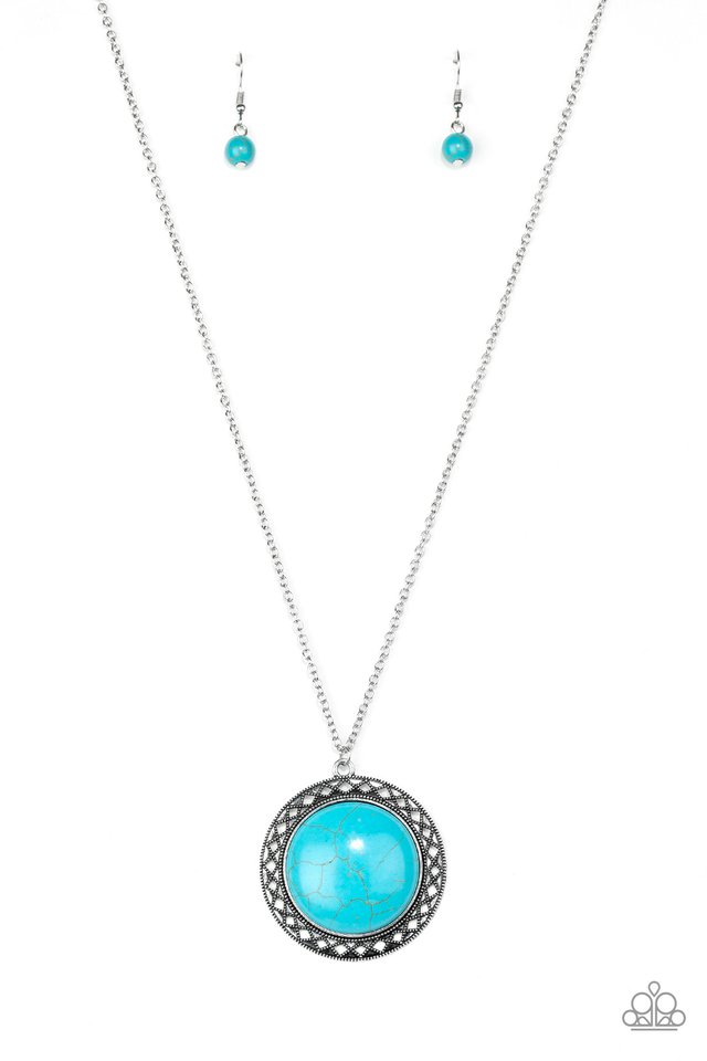 Run Out Of RODEO - Blue - Paparazzi Necklace Image
