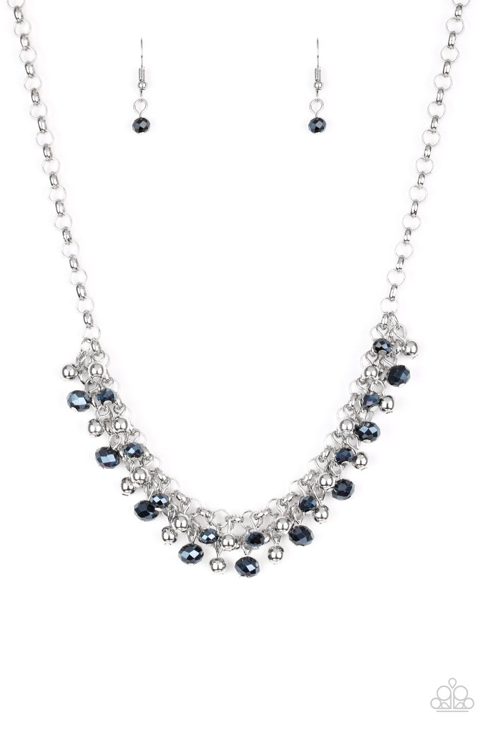 Paparazzi Necklace ~ Trust Fund Baby - Blue