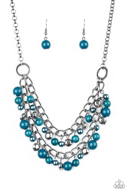 Paparazzi Necklace ~ Watch Me Now - Blue