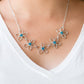 Hoppin Hibiscus - Blue - Paparazzi Necklace Image