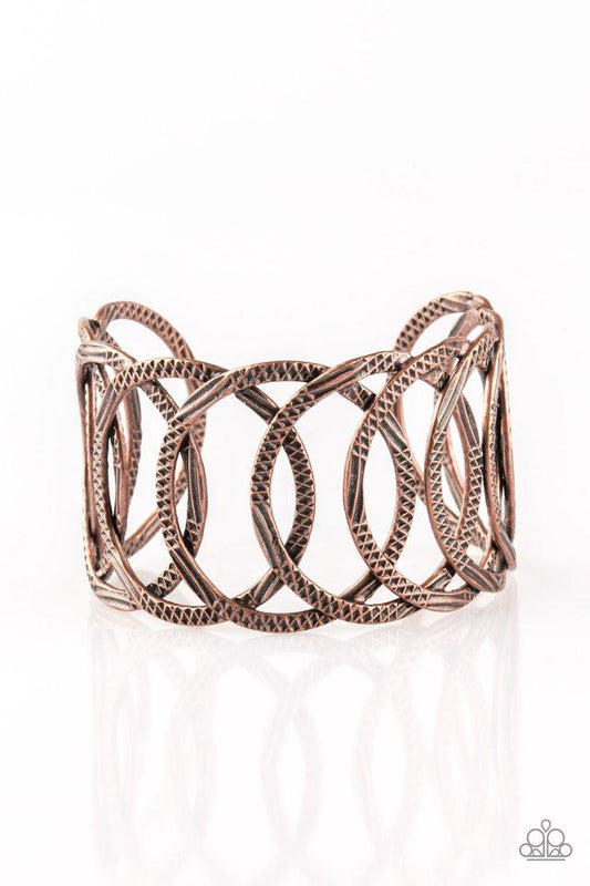 Pulsera Paparazzi ~ Circa de Contender - Cobre