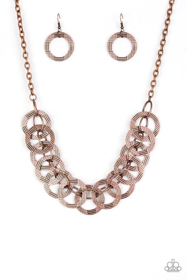 Paparazzi Necklace ~ The Main Contender - Copper