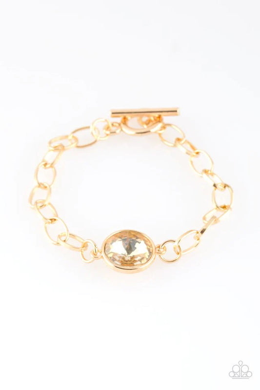 Paparazzi Bracelet ~ All Aglitter - Gold