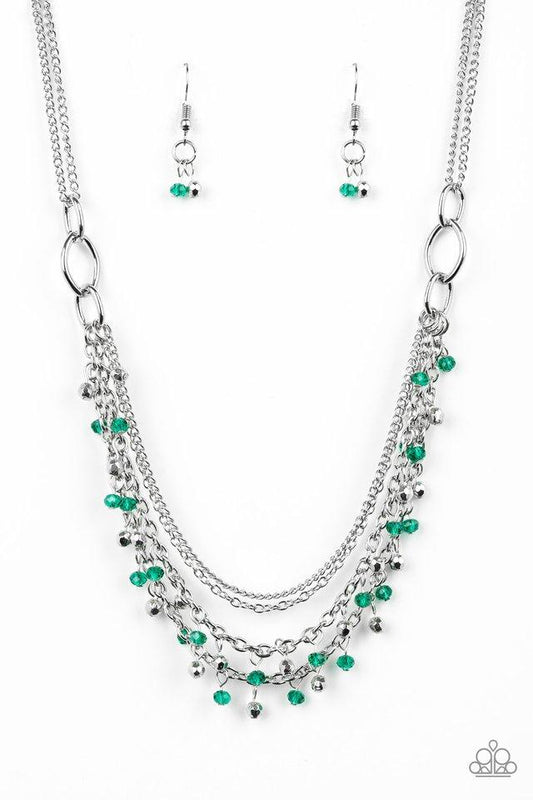 Paparazzi Necklace ~ Financially Fabulous - Green