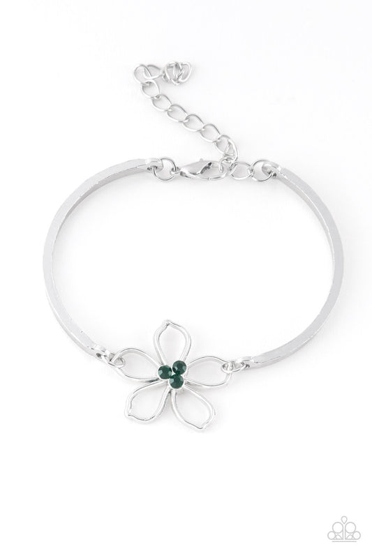 Pulsera Paparazzi ~ Hipster Hibiscus - Verde