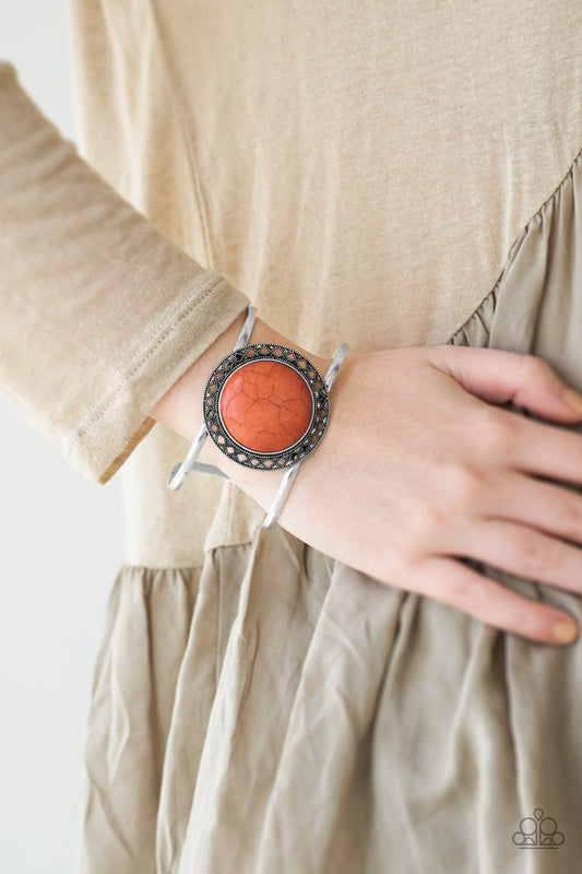 RODEO Rage - Orange - Paparazzi Bracelet Image