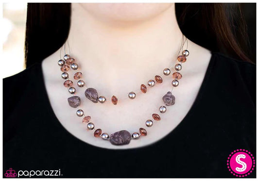 Paparazzi Necklace ~ Keep Your Composure - Brown