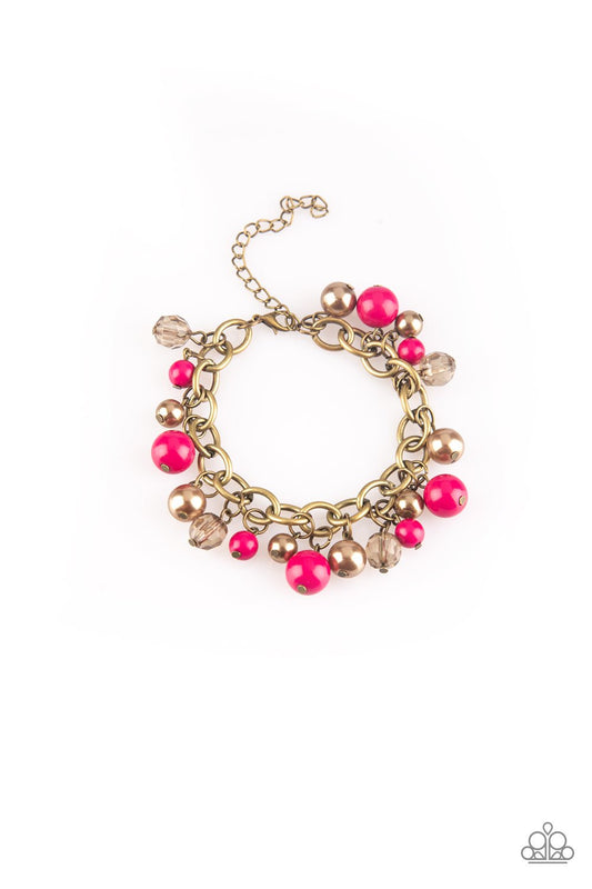 Paparazzi Bracelet ~ Grit and Glamour - Pink