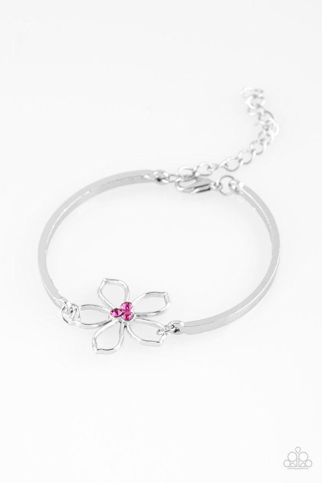 Pulsera Paparazzi ~ Hipster Hibiscus - Rosa