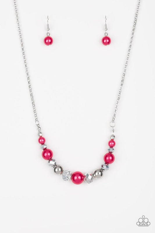 The Big-Leaguer - Pink - Paparazzi Necklace Image