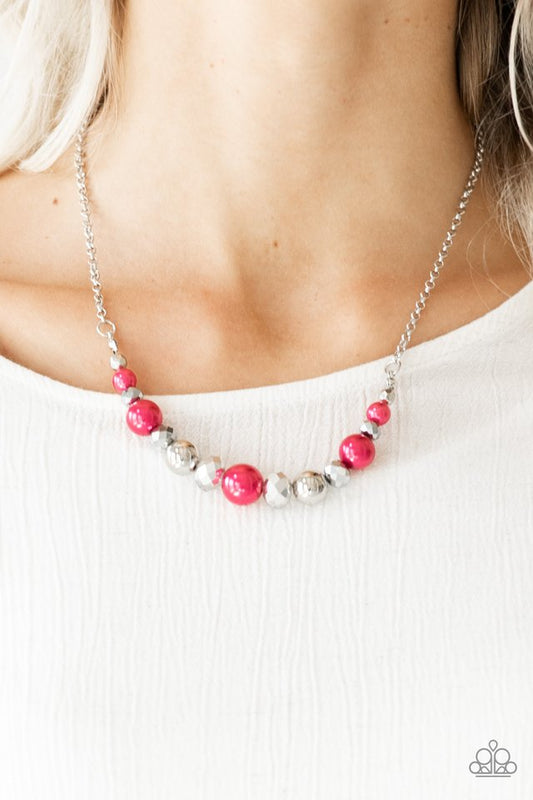 The Big-Leaguer - Pink - Paparazzi Necklace Image