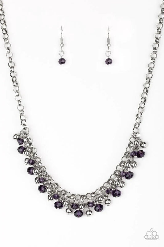 Paparazzi Necklace ~ Trust Fund Baby - Purple