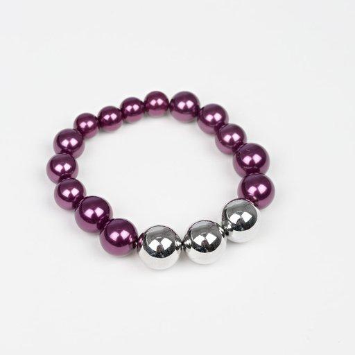 Paparazzi Bracelet ~ All Dressed UPTOWN - Purple