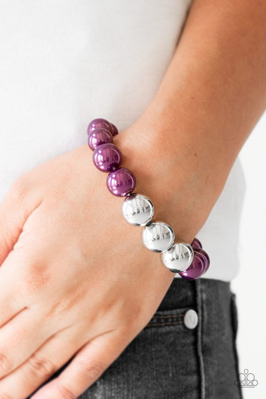 All Dressed UPTOWN - Purple - Paparazzi Bracelets Image